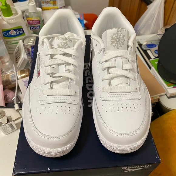 NEW Reebok Club C (all white) - Picture 3 of 7